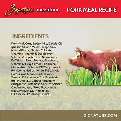 Show full view: Inception Pork Meal Recipe Dry Dog Food, 4-lb bag slide 5 of 8