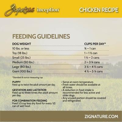 Show full view: Inception Chicken Recipe Wet Dog Food, 13-oz can, case of 12 slide 7 of 8