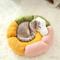 Show in main carousel: Gapzer Flower-Shaped Indoor Cozy Plush Lounger Bolster Cat Bed, Multicolor, 23.6 x 23.6 x 6.3-in slide 9 of 9
