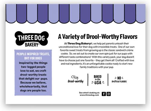Show full view: Three Dog Bakery Lick’n Crunch Dessert Favorites Variety Pack Crunchy Dog Treats, 39-oz pack slide 3 of 8