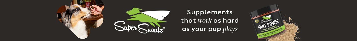 Super Snouts Supplements that work as hard as your pup plays.