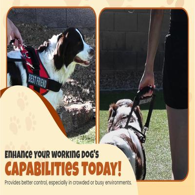 Show full view: Doggie Stylz Service Dog Bridge Handle Guide Dog Harness, Medium slide 9 of 10