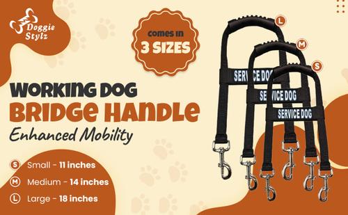 Show full view: Doggie Stylz Service Dog Bridge Handle Guide Dog Harness, Medium slide 3 of 10