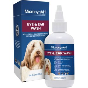 Manna Pro MicrocynAH Ear & Eye Wash Pet Treatment, 3-fl oz bottle