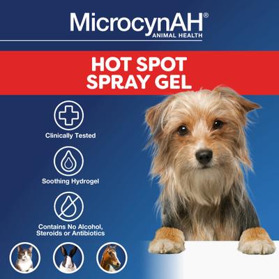 Show full view: Manna Pro MicrocynAH Hot Spot Pet Spray, 8-fl oz bottle slide 3 of 6