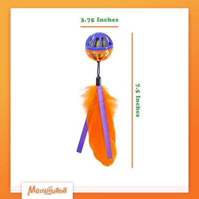 Show full view: Meowijuana Purple Passion Whack 'n' Roll Compressed Catnip Ball with Cage slide 8 of 9