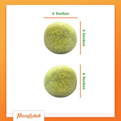 Show full view: Meowijuana Kalico Kush Compressed Catnip Ball Refill, 2 count slide 9 of 10