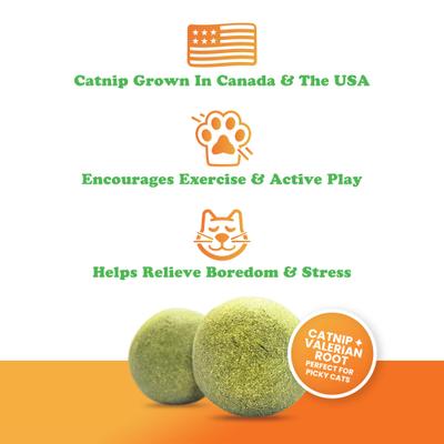 Show full view: Meowijuana Kalico Kush Compressed Catnip Ball Refill, 2 count slide 5 of 10