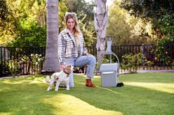 PooPail by GoodWag Tall with Wheels Dog Poop Scooper, Green slide 2 of 5