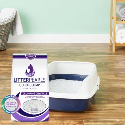 Show full view: Litter Pearls Ultra Clump Unscented Clumping Micro Crystal Cat Litter with Odorbond, 8-lb bag slide 6 of 10