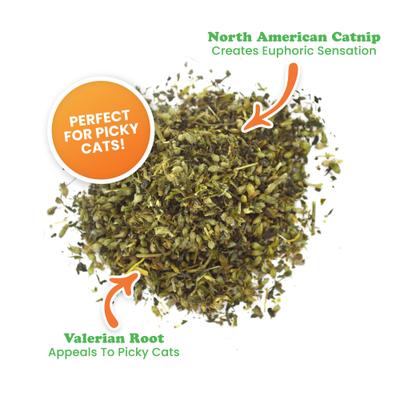 Show full view: Meowijuana Kalico Kush Catnip & Valerian Root Blend Catnip, 0.917-oz bottle slide 3 of 10