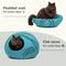 Show in main carousel: Meowfia Premium Felt Cat Cave Bed, Medium, Aquamarine slide 5 of 11