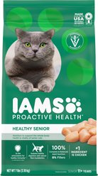 Iams Proactive Health Healthy Senior Chicken Recipe Dry Cat Food, 7-lb bag