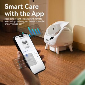 CATLINK Open-X Self-Cleaning Automatic Cat Litter Box with Anti-Pinch Protection, 23.43 x 23.03 x 21.06-in