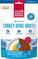 The Honest Kitchen Human Grade Daily Boosters Turkey Bone Broth with Turmeric for Dogs, 3.6-oz jar