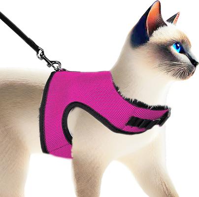 Show full view: SunGrow Adjustable Rabbit & Cat Vest Harness & Leash Set Outdoor Walking Accessories, Pink, XX-Small: 8 - 12.8-in chest slide 3 of 9