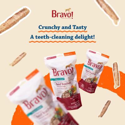 Show full view: Bravo! Bag-O-Chews 8" Beef Trachea Chews Dry-Roasted Dog Treats, 2 count slide 5 of 10