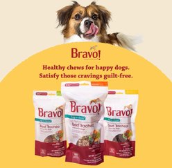 Bravo! Bag-O-Chews Beef Trachea Minis Dry-Roasted Dog Treats, 7-oz bag slide 2 of 8