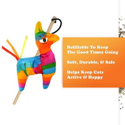 Show full view: Meowijuana Refillable Get Smashed Llama Pinata Wand Cat Toy slide 2 of 9