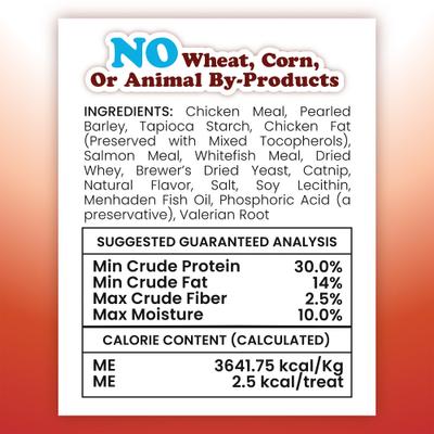 Show full view: Meowijuana Crunchie Munchies Salmon Flavored Cat Treats, 3-oz bag slide 7 of 8