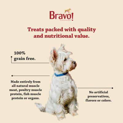 Show full view: Bravo! Training Treats Turkey Bits Freeze-Dried Dog Treats, 2.5-oz bag slide 5 of 6