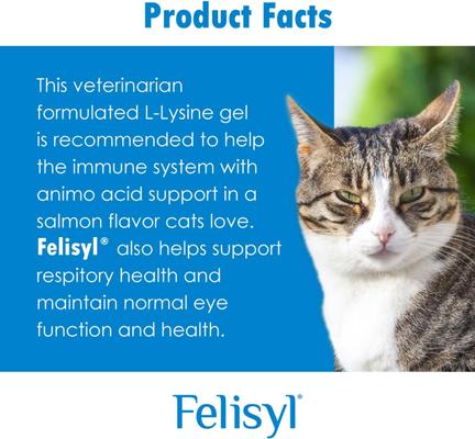 Show full view: Felisyl Chicken Flavored Soft Chew Immune Supplement for Cats, 60 count slide 8 of 10