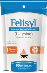 Felisyl Chicken Flavored Soft Chew Immune Supplement for Cats, 60 count