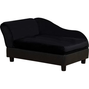 Bencmate Sofa with Tufted Cushion & Under-Seat Storage Dog Bed, Black