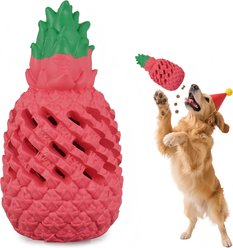 Petopia Pineapple Chewable Dog Toy, Pink/ Green, Large slide 1 of 9