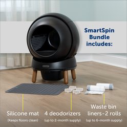 PetSafe ScoopFree SmartSpin Self-Cleaning Cat Litter Box Bundle, Black slide 2 of 8