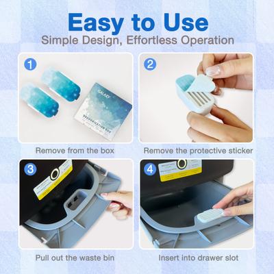 Show full view: Aoruefar Self-Cleaning Cat Litter Box Deodorizer, 2.40 x 1.22 x 0.83-in, 2 count slide 6 of 7