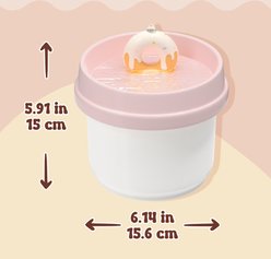 Happy & Polly Sweet Donut Ceramic Cat Water Fountain, Pink, 33-oz slide 2 of 9