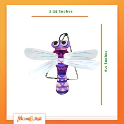 Show full view: Meowijuana Jump 'n' Jamb Flashy Dragonfly Cat Teaser Toy with Catnip slide 6 of 9