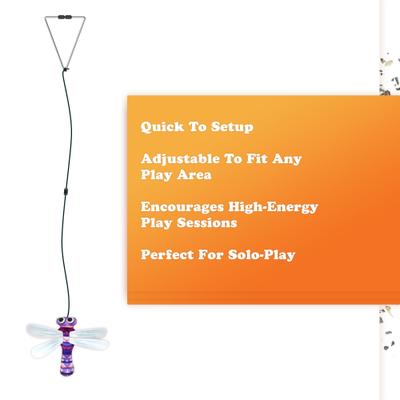 Show full view: Meowijuana Jump 'n' Jamb Flashy Dragonfly Cat Teaser Toy with Catnip slide 3 of 9