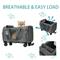 Show in main carousel: Gapzer Rolling Washable Travel Carriers with RemovableWheels & Telescopic Handle for Medium/Large Cats & Small Dogs, Grey, 18.5 x 11.8 x 11.8-in slide 5 of 9