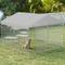 Show in main carousel: Yitahome Outdoor Heavy Duty Playpen Cage Enclosure Dog Run Kennel with Waterproof Cover Steel, Silver, 10 x 10-ft slide 1 of 5