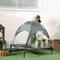 Show in main carousel: Bencmate Elevated Portable Cot Indoor/Outdoor Dog Bed with UV Canopy Shade, Grey, 30 x 24 x 28.75-in slide 3 of 8