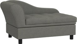 Bencmate Sofa with Tufted Cushion & Under-Seat Storage Dog Bed, Grey