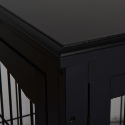 Bencmate Furniture-Style End Table Dog Crate, Black slide 2 of 6