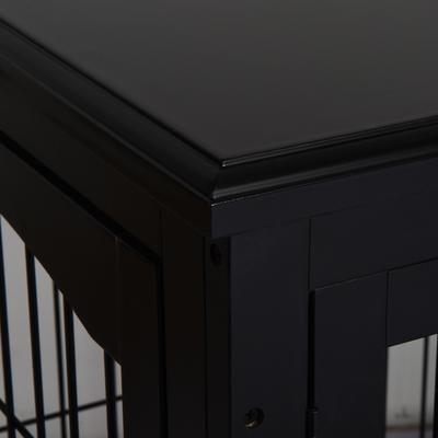 Show full view: Bencmate Furniture-Style End Table Dog Crate, Black slide 6 of 6