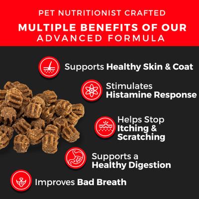 Show full view: Pet Chef All Natural Omega 3, Salmon Oil & Bacon Flavored Soft Chew Allergy Support Supplement for Dogs, 10-oz jar, 140 count slide 6 of 11