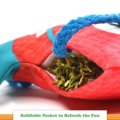 Show full view: Meowijuana Refillable Get Silly Ruby Rascal Cat Plush Toy with Catnip slide 7 of 9