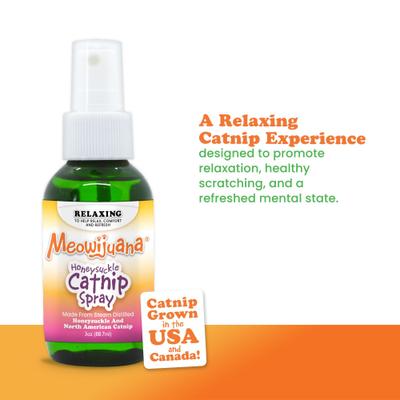 Show full view: Meowijuana Catnip Oil Honeysuckle Spray, 3-oz bottle slide 4 of 9