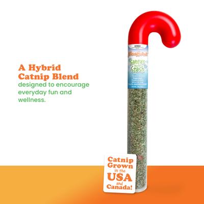 Show full view: Meowijuana Santa's Secret Stash Peppermint, Cranberry, Silvervine Blend Catnip, 20-g tube slide 6 of 6