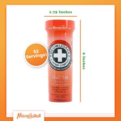 Show full view: Meowijuana Skull Cap Blend Catnip, 0.92-oz bottle slide 7 of 8