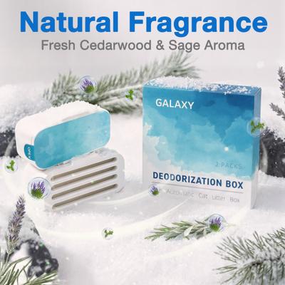 Show full view: Aoruefar Self-Cleaning Cat Litter Box Deodorizer, 2.40 x 1.22 x 0.83-in, 2 count slide 2 of 7