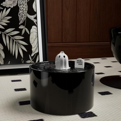 Show full view: Happy & Polly Ghost Ceramic Cat Water Fountain, 50-oz slide 2 of 8