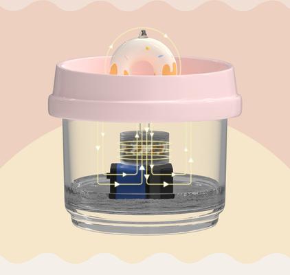 Show full view: Happy & Polly Sweet Donut Ceramic Cat Water Fountain, Pink, 33-oz slide 6 of 10