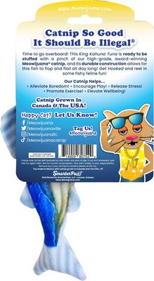 Show full view: Meowijuana Get Hooked Big Kahuna Tuna Refillable Plush Cat Toy with Catnip slide 8 of 9