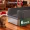 Show in main carousel: JOEJOY Stainless Steel Cat Litter Box, XXX-Large, Dark Gray slide 4 of 7
